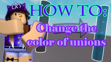 How to Change the Color of a Union | Roblox Studio Tutorial