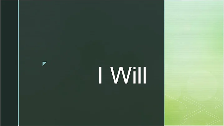 I Will  Pr. Debbie Rivera