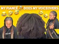 My Fiancé Does My Voiceovers |Thick Type 4 Hair Transformation| Ombre Tribal Braids