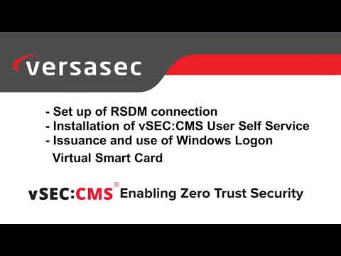 Manage Microsoft Virtual Credential using vSEC:CMS User Self-Service