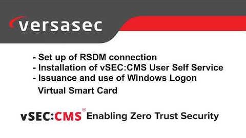Manage Microsoft Virtual Credential using vSEC:CMS User Self-Service
