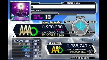 DDR A - HHH×MM×ST - 朧 [CSP] AAA GFC!!! 993,230