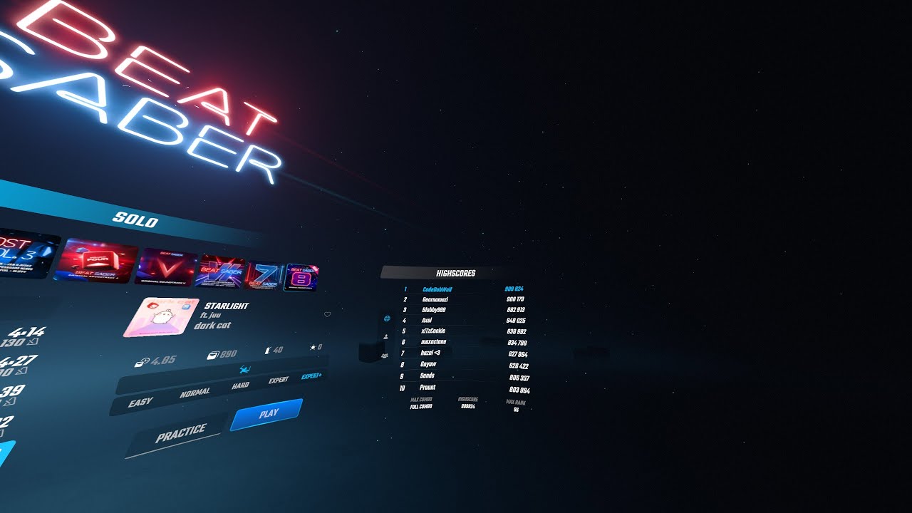 FIRST PLACE ON STARLIGHT! | Beat Saber OST 8!