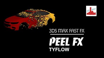 3DS MAX : PEEL FX , #3ds max, #tyflow , #vfx,