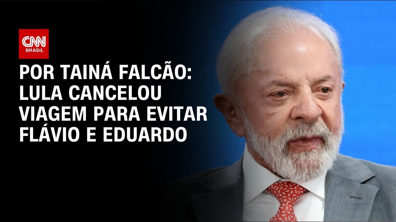 Lula cancelou viagem ao Chile para evitar Flávio e Eduardo, dizem fontes | BASTIDORES CNN
