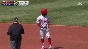 PHI@WSH: Herrera rips an RBI double down the line