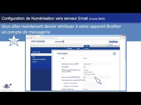 Utilisation et configuration de Numérisation vers serveur Email