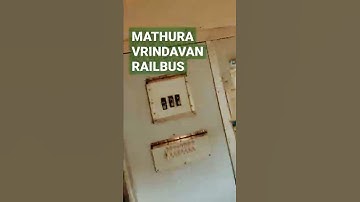Mathura Vrindavan Railbus #Mathura #Vrindavan #Rail #Railway #Railbus #MTJ #VBN #India #Heritage