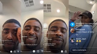 Nique and Dwayne Bacon IG Live | getting pedicures (6.28.22)