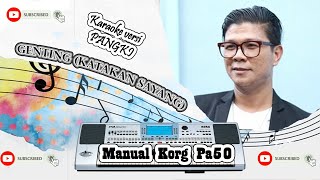 Genting Katakan Sayang || Karaoke dan Lirik || Versi DJ PANGKY