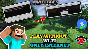 How to play Multiplayer in Minecraft without wifi with Mobile data || 100% working trick 😍