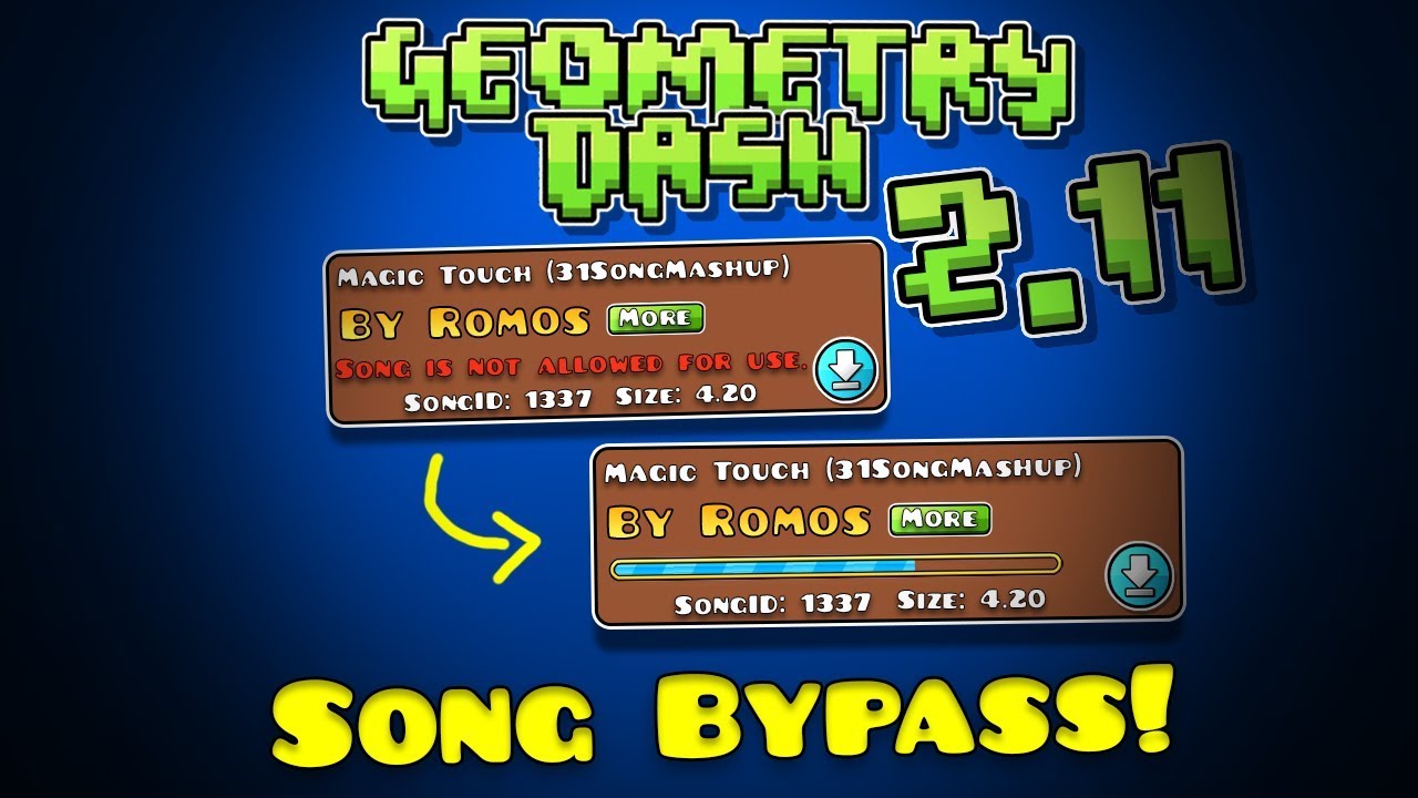 Geometry Dash 2 11 Song Download Bypass 2 113 Youtube
