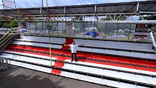 Pub landlord builds £15k grandstand for World Cup fit for 300 fans | SWNS