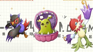 All scene evolution Falcomon floramon and syakomon  - Digimon Game (new generation\/new century)