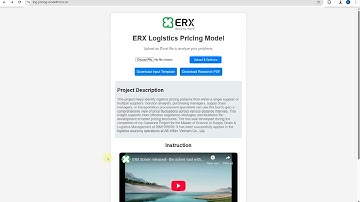 Logistics Pricing Model - ERX Vietnam