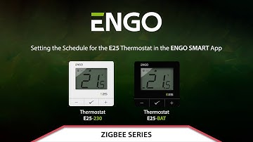 Setting the Schedule for the E25 Thermostat in the ENGO SMART App
