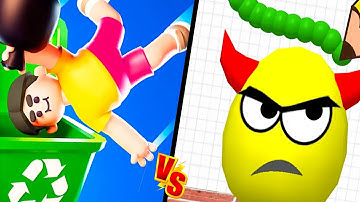 Draw To Smash: Lazy Jump Vs Twerk Game : Brain puzzles | All Levels | Satisfying ASMR Gameplay 🎮