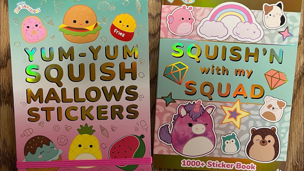 Squishmallow Sticker Books from Five Below Flip Through 