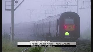 Three dead after train crash in Belgium