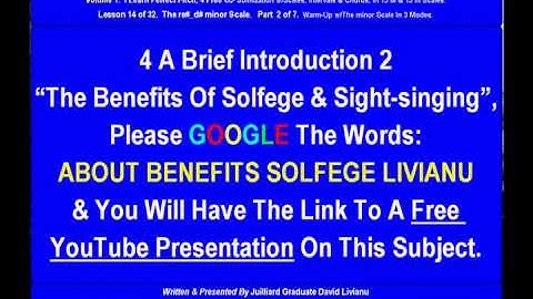 Part 2a. LESSON 14 of 32, The re#_d# minor scale. THEORY