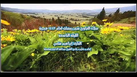 القارئ إبراهيم شامي صلاة التراويح مع الشفع و الوتر رمضان 1442 هجرية الليلة التاسعة