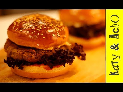 Katy \u0026 Acho Cooking - ვეგეტარიანული/სამარხვო ბურგერი