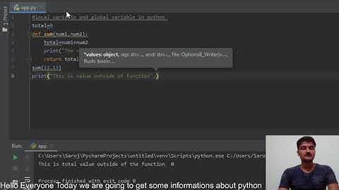 Local and global Variable in python