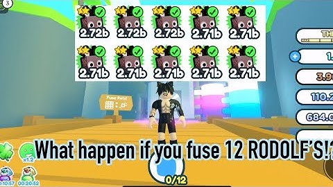 What happen if you fuse 12 RUDOLF’S !? PET SIMULATOR