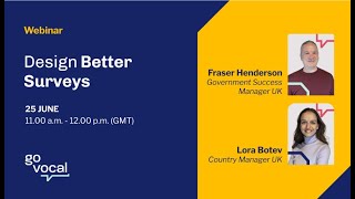 Webinar - Designing better surveys