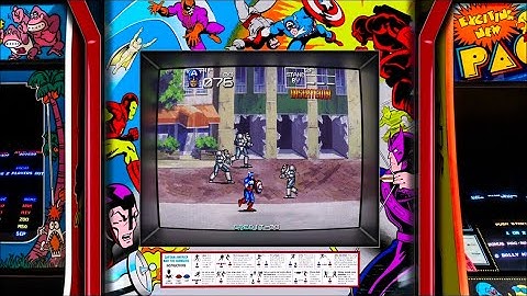 Captain American & The Avengers, Realistic Arcade Bezel with Reflective Shader by HyperSpaceMadness