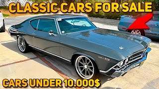 22 Unique Classic Cars Under $10,000 Available on Facebook Marketplace! Great Condition Cars!