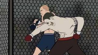 Zombie Cagefighter!! - animated UFC fight Zombie VS Human