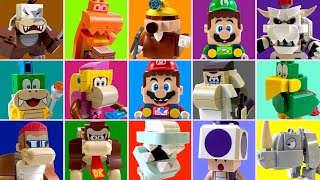 We turned all The New LEGO Mario Characters into Video Games! LEGO vs Nintendo