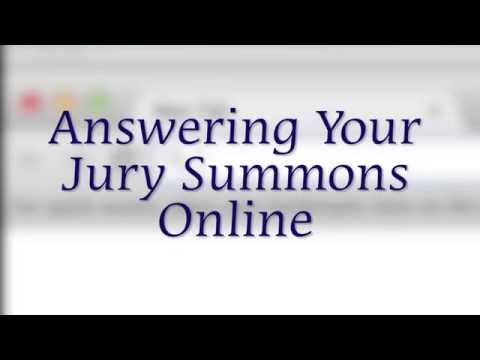 Chapter 2: Answering Your Jury Summons Online