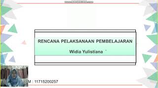 Rencana Pelaksanaan Pembelajaran (RPP) oleh Widia Yulistian
