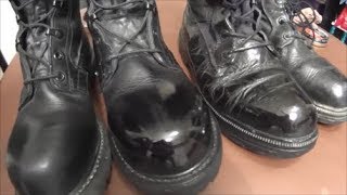 This is how i was taught to shine boots in basic training. back the
day, shining an every day event. now it's nearly a lost art so figured
i'd...