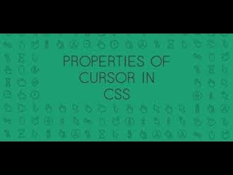Cursor style in css