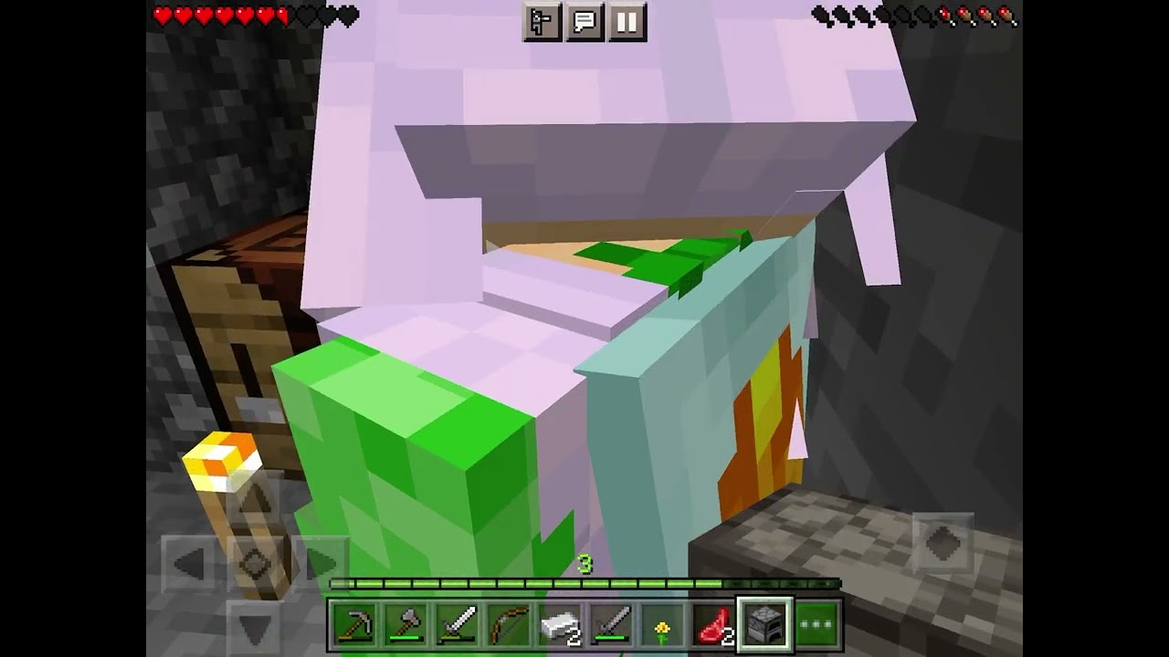 Criartive EDupla Jogando Minecraft com oMinha prima￼