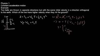 Constant acceleration motion, problem 4