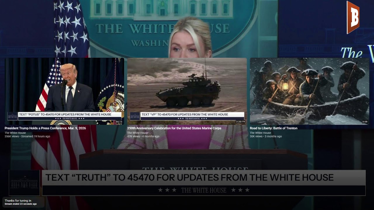 LIVE: Trump Press Secretary Karoline Leavitt Holds Press Conference at White House...