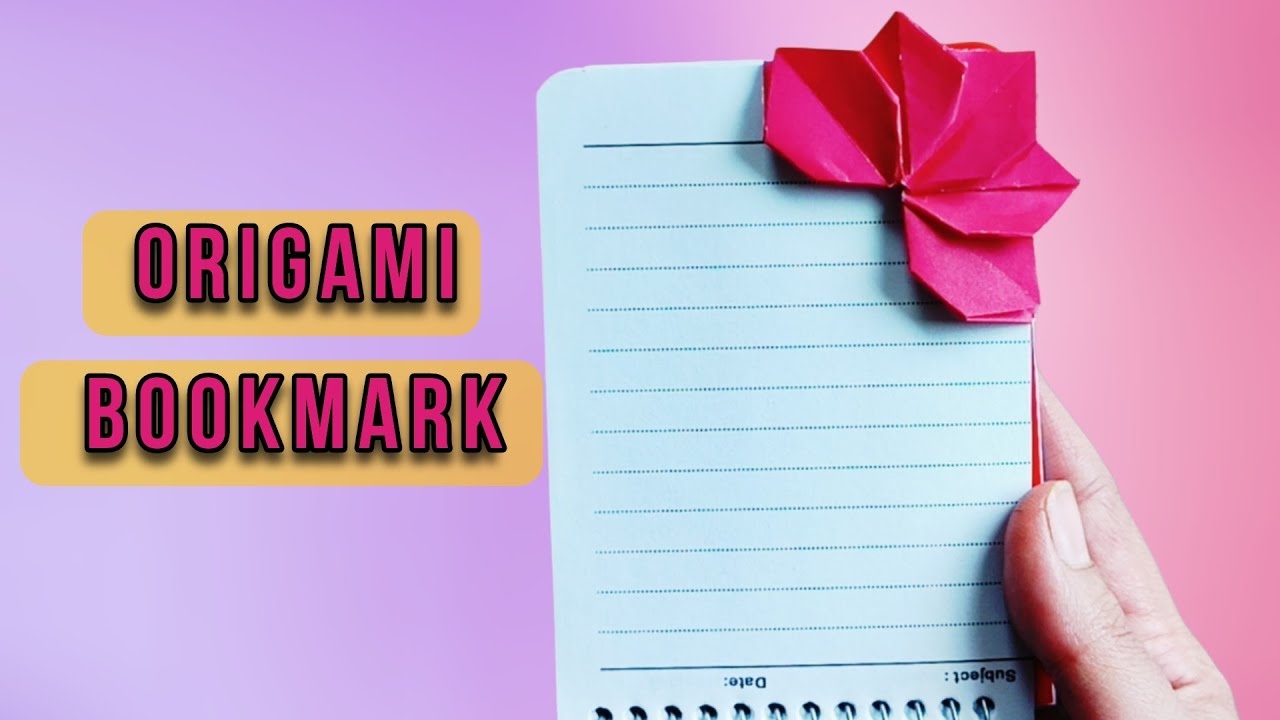 How to Make an Origami Bookmark Flower | Easy and Beautiful DIY Bookmark 🌸