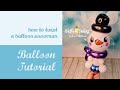 How to twist a balloon snowman. ☃️