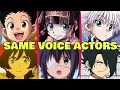 Hunter x Hunter All Characters Japanese Dub Voice Actors Seiyuu Same Anime Characters