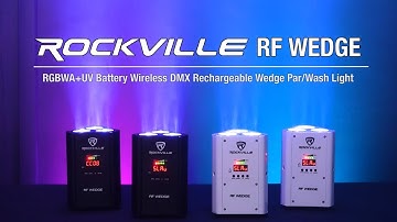 All About Your Rockville RF WEDGE BLACK/WHITE RGBWA+UV Battery Wireless DMX Par Up Light+RF Remote