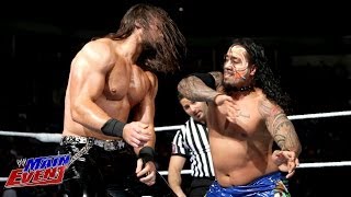 The Usos Vs. Drew Mcintyre & Jinder Mahal Wwe Main Event, Dec. 4, 2013