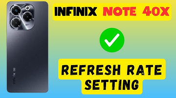 Refresh Rate Setting infinix Note 40x || How to set refresh rate || How to use refresh rates