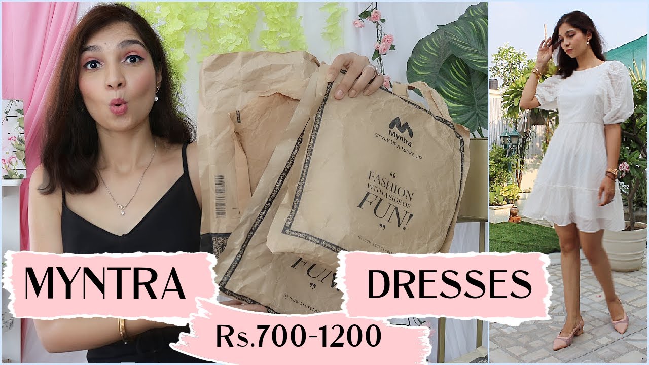 MYNTRA DRESS HAUL Rs.700- 1200 | DRESS HAUL | Tanu Gupta - YouTube