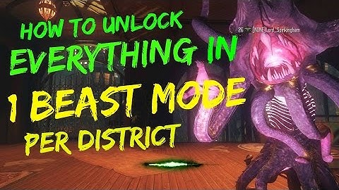 Black Ops 3 Zombies - Unlock Everything In 1 Beast Mode Per District | Shadows Of Evil |