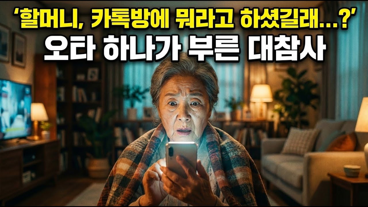 오타 대 참사 │할머니의 카톡방 적응기  #가족이야기#할머니카톡#세대공감