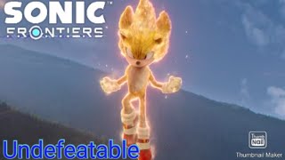 Sonic Movie 2 final boss with Undefeatable